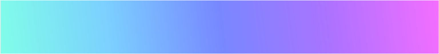 A gradient from light blue to light pink through RGB. Extra stops are added to simulate interpolating through the HSL space, making the middle indigo instead of grey.